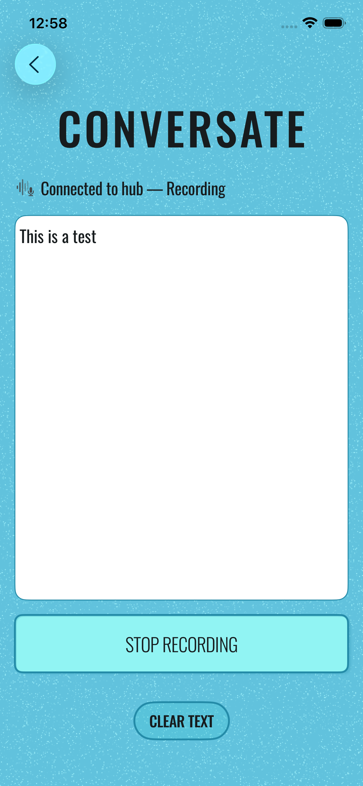 Talk-O-Matic Client View